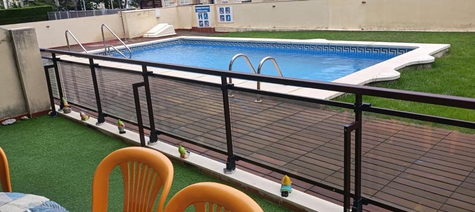 Apartamento Con Terraza Y Acceso Directo A La Piscina Y A 50 M De La Playa Miami Playa Εξωτερικό φωτογραφία